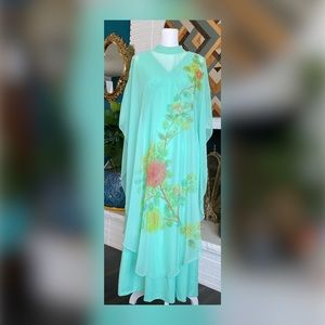 🪐70’s Two Piece Cape Dress🪐